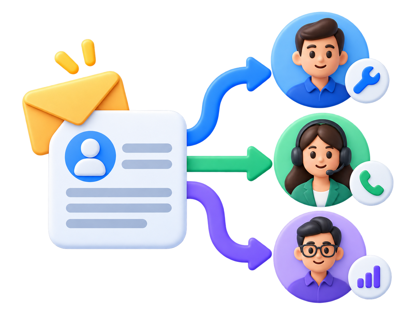 Route information to your team