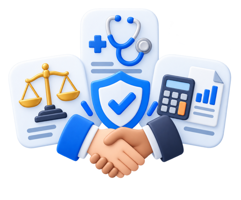 Professional Services Clinics, law, accounting. Trust before price.